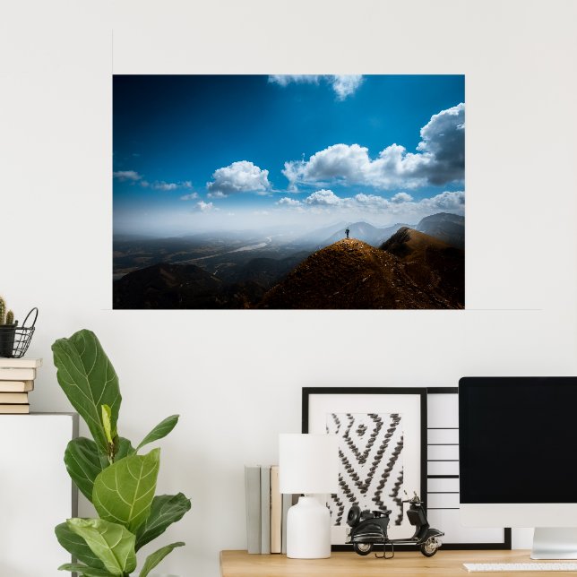 Poster Explorando novas alturas (Escritório em casa)