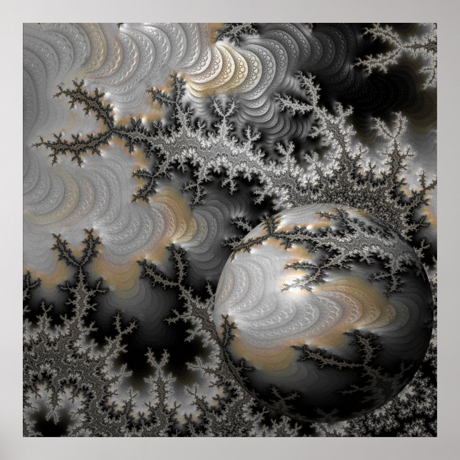 Poster Explorando o Realm Mandelbrot (Frente)
