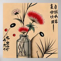 Explorar a língua da pintura de flores japonesa