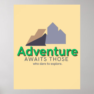 Poster Explore a Arte de Aventura