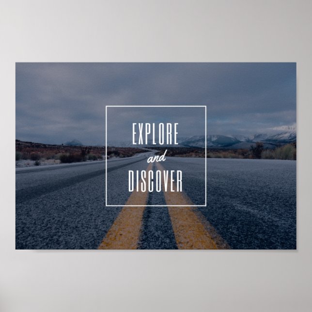 Poster Explore e descubra (Frente)