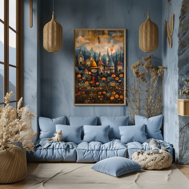 Pôster Explore, Imagine, Create Póster Motivador Infantil (Criador carregado)