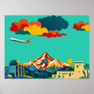 Poster Explore o mundo com as Aventuras Coloridas