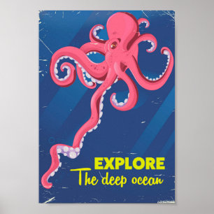 Poster Explore o oceano profundo