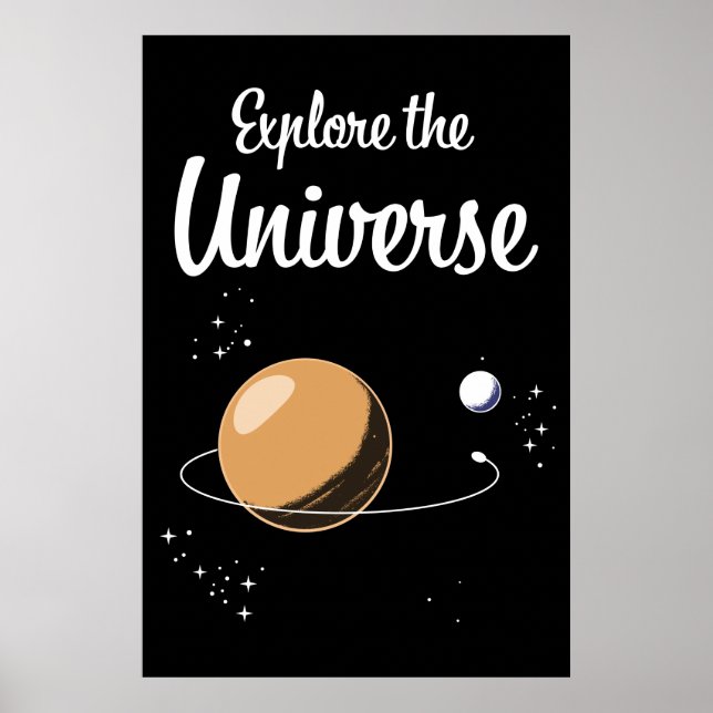 Poster Explore o Universo (Frente)