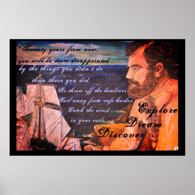 Pôster Explore. Sonho. Descubra (Frente)