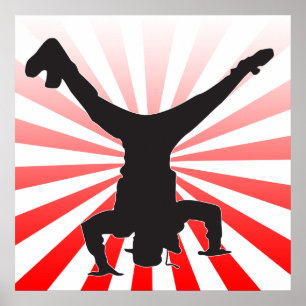 Pôster explosão da dança de ruptura