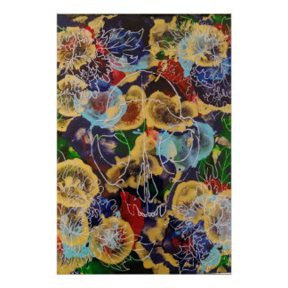 Pôster Explosão de Bobcat em arco-íris