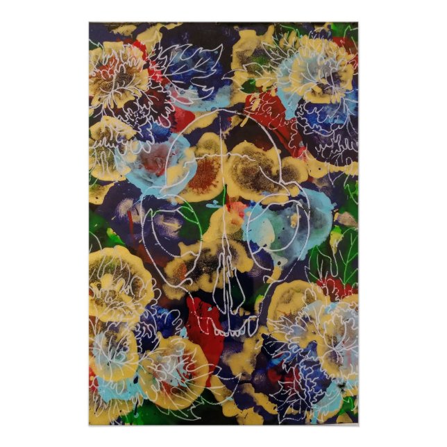 Pôster Explosão de Bobcat em arco-íris (Frente)