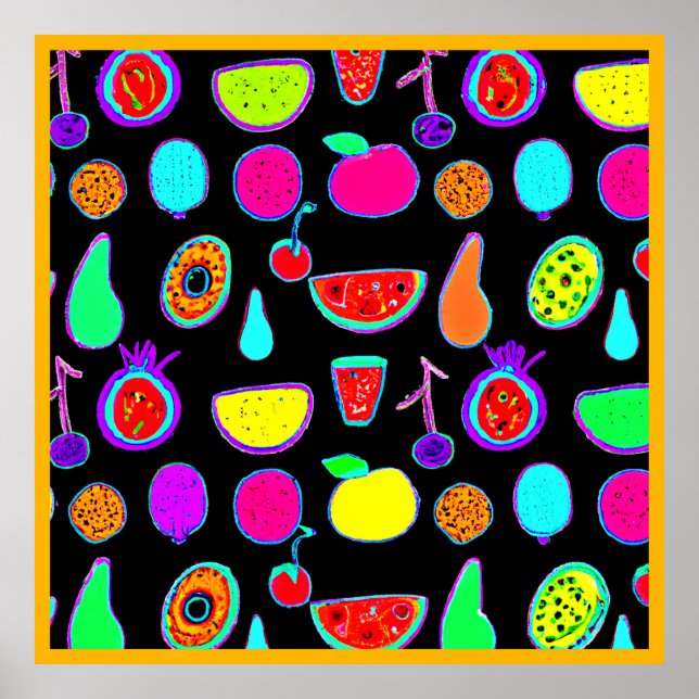 Poster Explosão de brilho tropical (Frente)