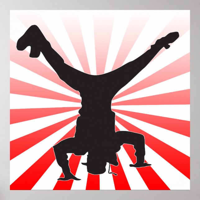 Pôster explosão de dança de intervalo (Frente)