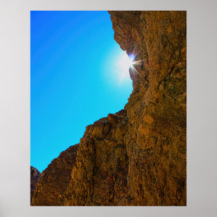 Poster Explosão de Sol Através das Paredes do Cânion de M
