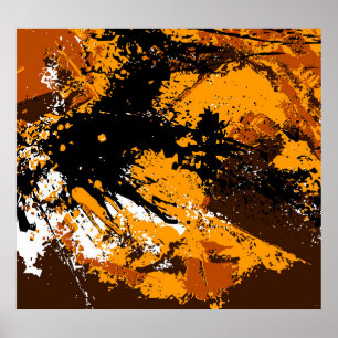 Poster Explosão de tinta: Abstratos coloridas