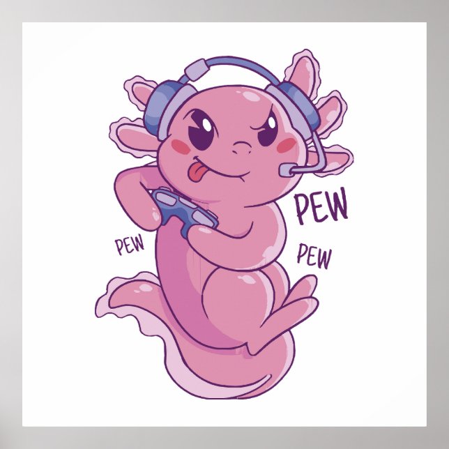 Poster Explosão Desafio Axolotl Gamer (Frente)