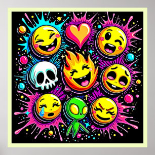 Poster Explosão Emoji Jogada