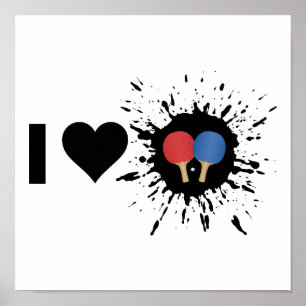 Pôster Explosivo Eu Adoro Ping Ping Ping pong