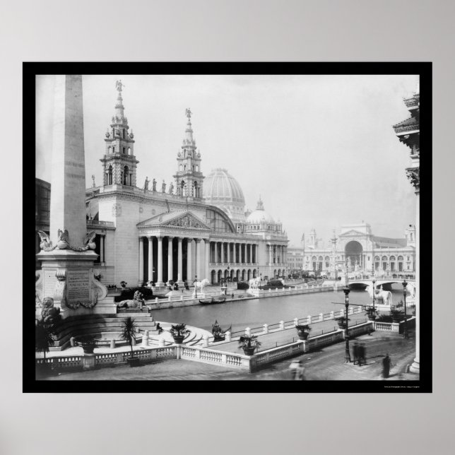 Poster Expo Colúmbia Mundial em 1893 (Frente)