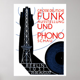 Poster Expo de Música e Rádio Alemão de 1931