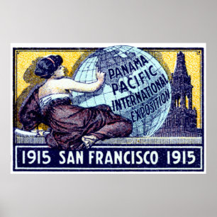 Poster Exposição 1915 de San Francisco