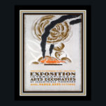 Poster Exposição 1925 Art Deco Paris<br><div class="desc">Anúncio de 1925 para a exposição de Deco de Arte de Paris- 16x20 mostrado aqui, mas disponível em outros tamanhos, assim como na canvas.</div>