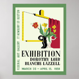 Poster Exposição Americana de Pintores Mulheres