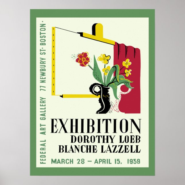 Poster Exposição Americana de Pintores Mulheres (Frente)