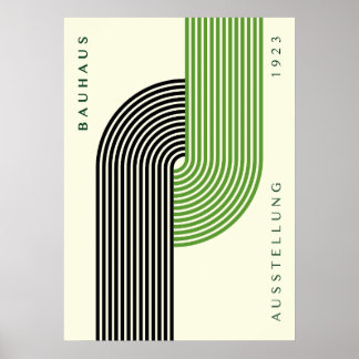 Poster Exposição Bauhaus 1923 Arte de Listras, decoração