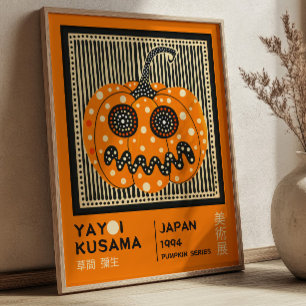 Poster Exposição de Abóbora de Halloween de Yayoi Kusama