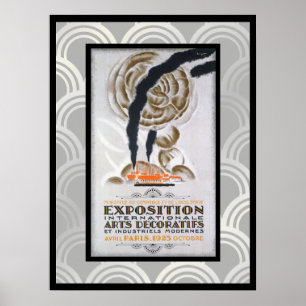 Poster Exposição de Arte Deco Francesa de Charles Loupot