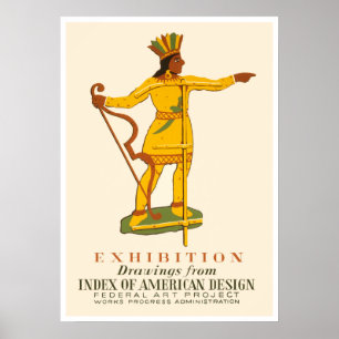 Poster Exposição de Arte Nativa Americana