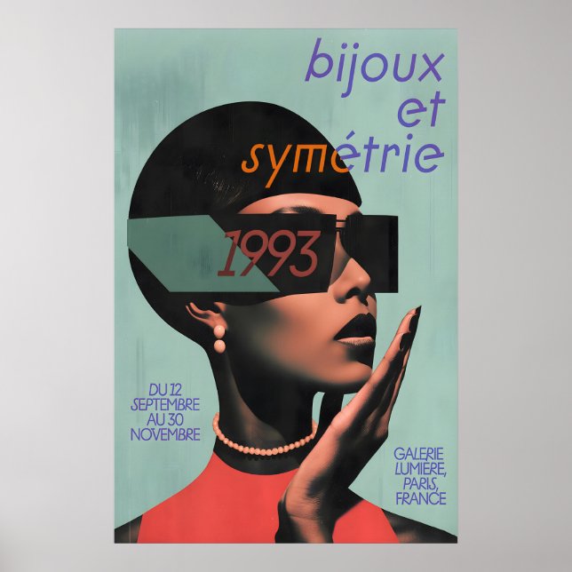 Poster Exposição de Moda de Paris Arte Impressa Bijoux et (Frente)