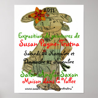 Poster Exposição de Peintures de Susan Payne-Trutna