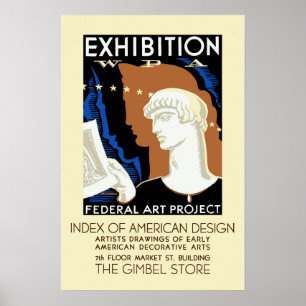 Poster Exposição Design Americana da Filadélfia