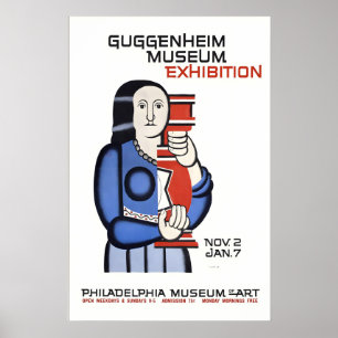 Poster Exposição do Museu Guggenheim Museu de Filadélfia