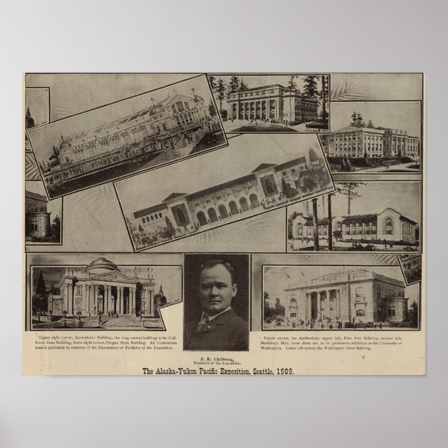 Poster Exposição do Pacífico Alaska-Yukon, Seattle, 1909 (Frente)