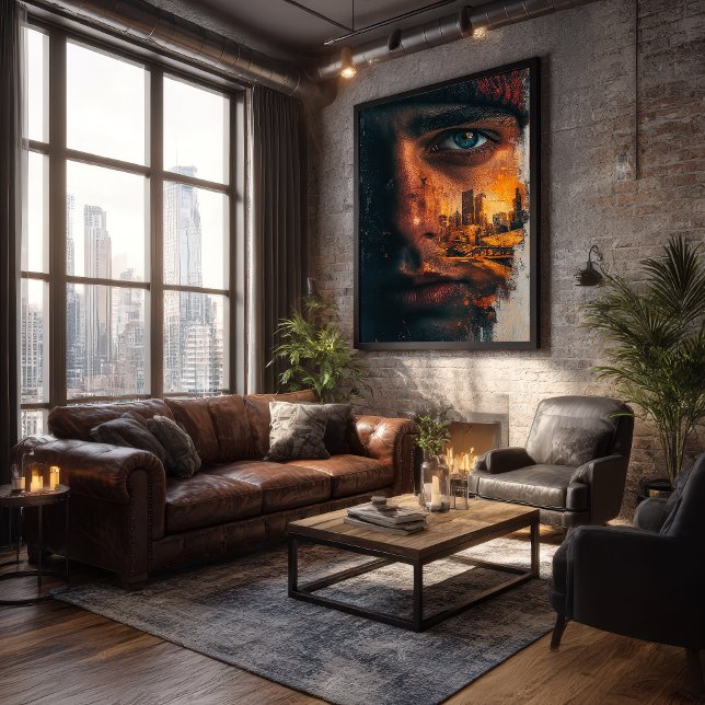 Poster Exposição Dupla Cidade Grungy (Criador carregado)