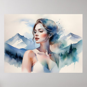 Poster Exposição dupla da arte feminina