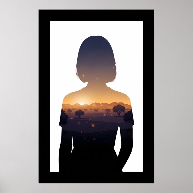 Poster Exposição dupla digital em Marrocos (Frente)