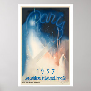 Poster Exposição Internacional de Paris França Arte Vinta
