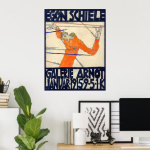 Poster Exposição na Galeria de Arnot   Egon Schiele  