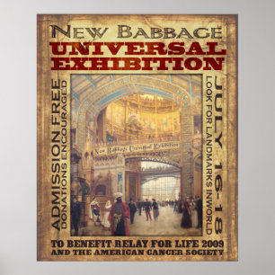 Pôster Exposição nova do universal de Babbage