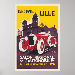 Poster Exposição Regional de Motores Palais Rameau Lille