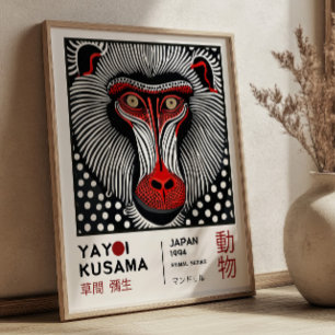 Poster Exposição Retro Mandril Yayoi Kusama