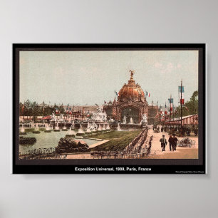 Poster Exposição Universal, 1900, Paris, France
