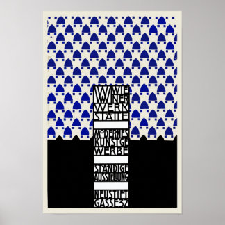 Poster Exposição Vintage Wiener Werkstaette