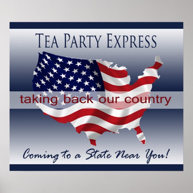 Poster Express do Tea Party (Frente)