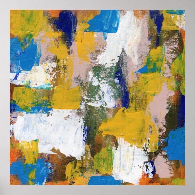 Pôster Expressão abstrato nº 11 por Michael Moffa (Frente)