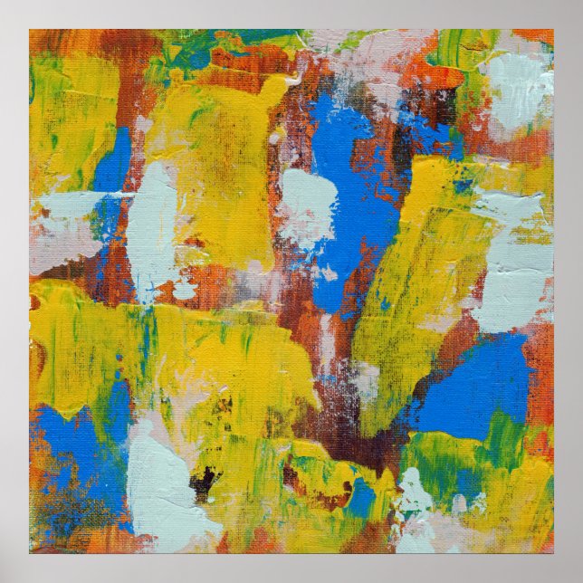 Pôster Expressão abstrato nº 8 por Michael Moffa (Frente)