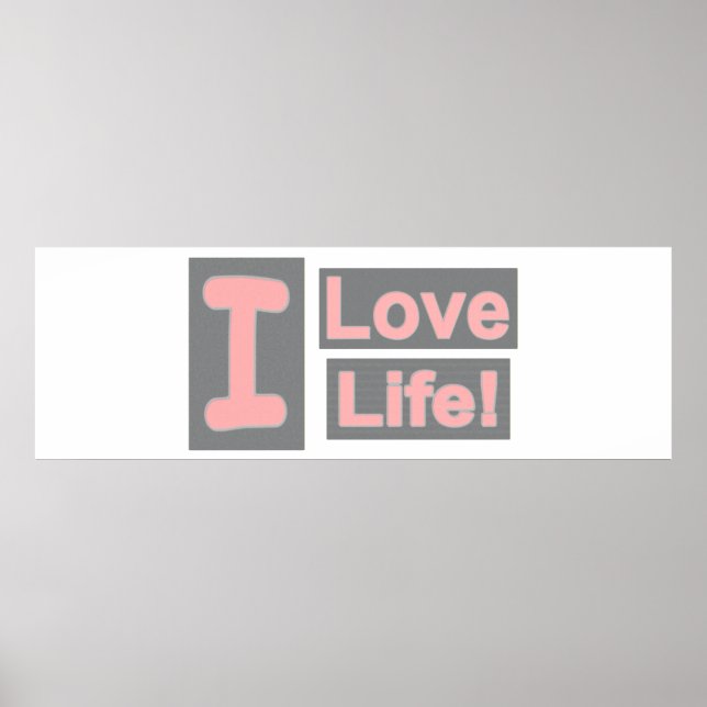 Poster Expressão Bela Design "Vida de Amor". Comprar Agor (Frente)