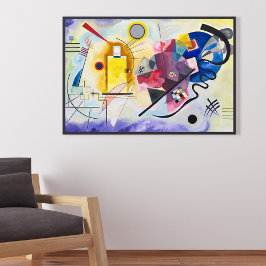 Poster Expressão de abstrato na obra-prima por Wassily